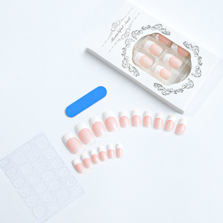 French Tip Press-On Nail Set Karnz