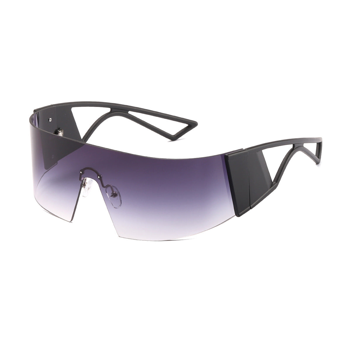 Damen sportliche Sonnenbrille im futuristischen Design Karnz