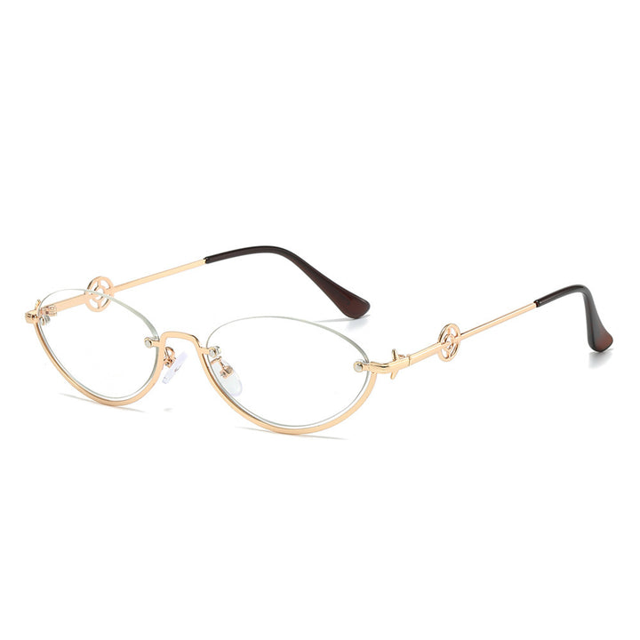 Elegante Katzenauge Verschreibung Brille Karnz
