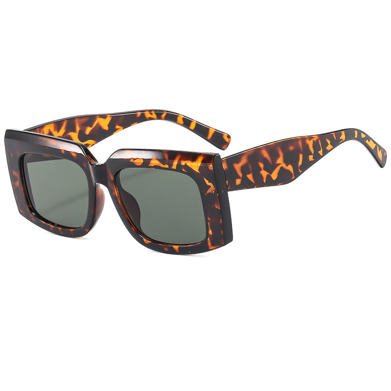 Damen Modische Sonnenbrille mit markantem quadratischem Rahmen und UV-Schutz Karnz