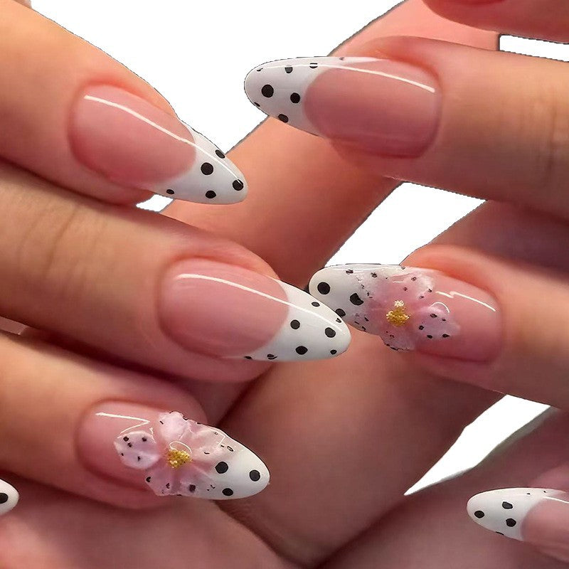 Elegante florale Spitzen-Acrylnagelverstärkungen Karnz