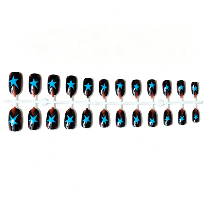 Künstlerisches sternmuster Nagelkunst Set