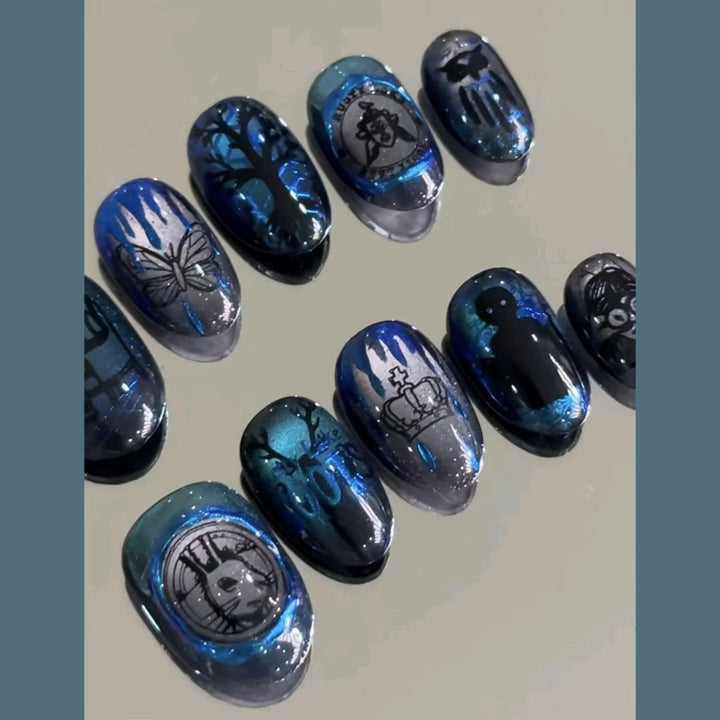 Stylisches Künstlerisches Press-On-Nagelset Karnz