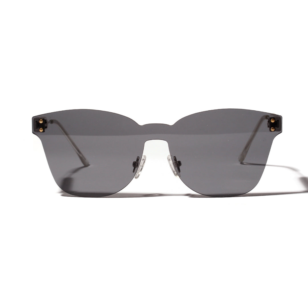 Damen Modesonnenbrille mit einzigartigem transparenten Rahmen Karnz