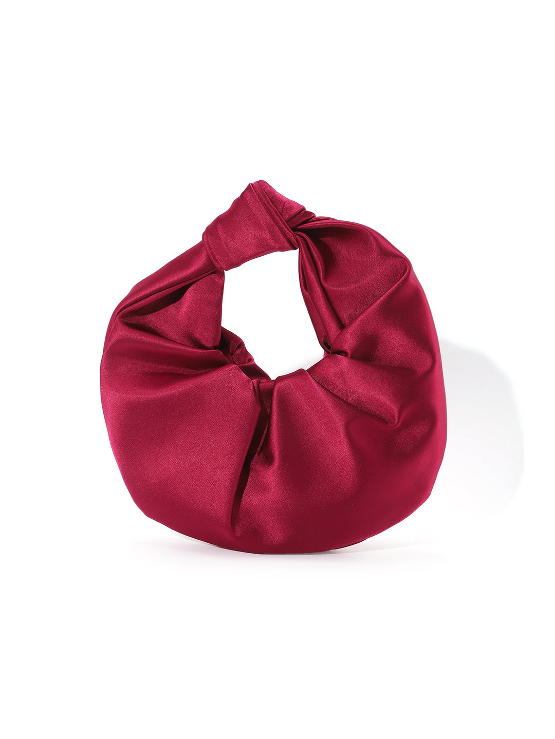Skulpturale Satin-Handtasche