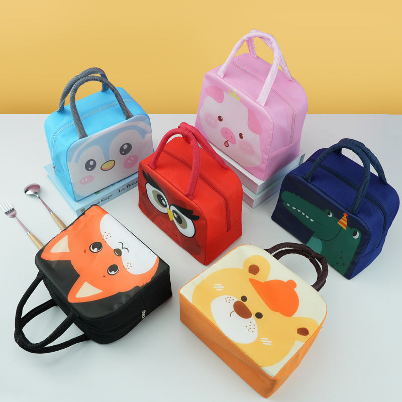 Spaßiger Pinguin-Themen Isolierte Lunchbox