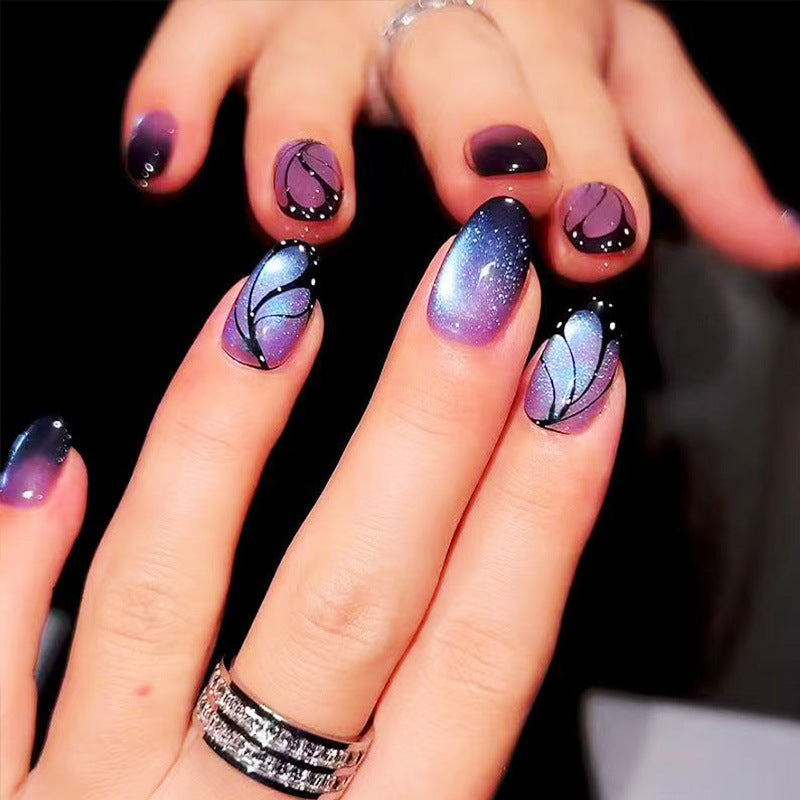 Künstlerisches Ombre Glitter Nagelkunst Set Karnz