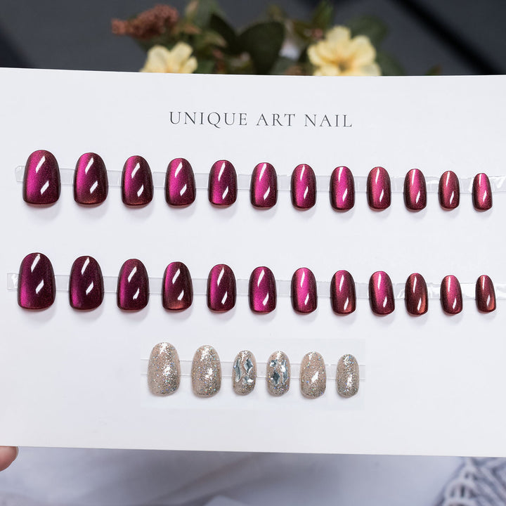 Hochglanz Press-On Nagelkunst