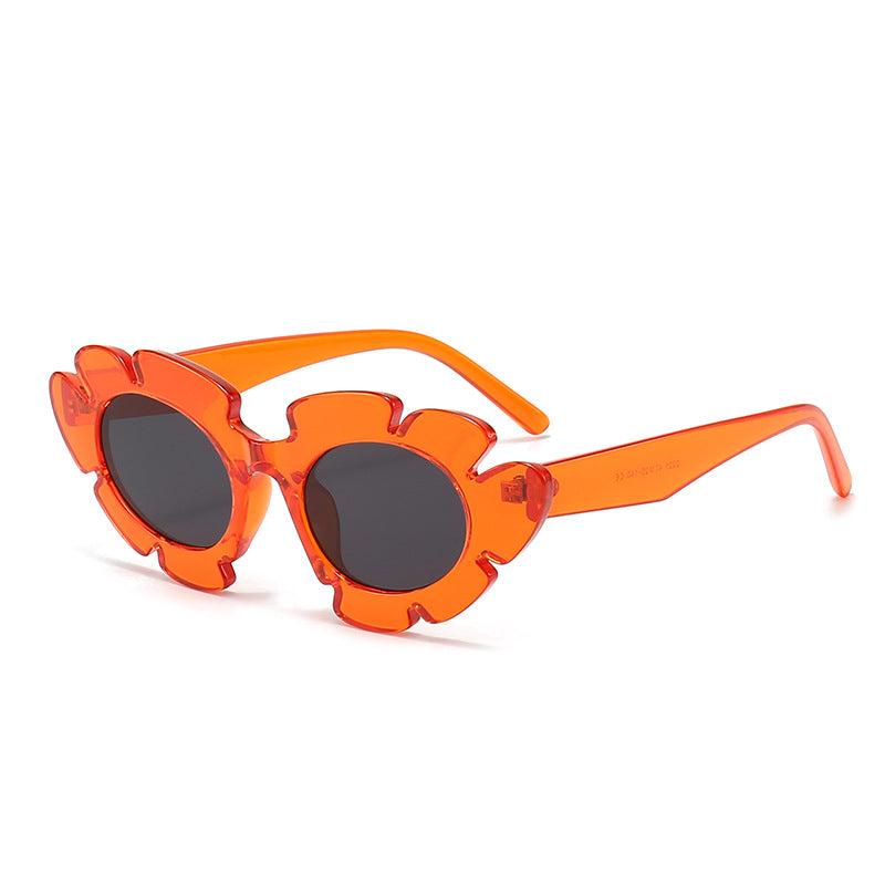 Damen Blütenförmige Sonnenbrille mit hochwertigem UV-Schutz Karnz