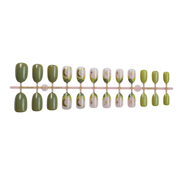 Dekoratives Press-On Nagelkunst-Set mit botanischen Inspirationen Karnz