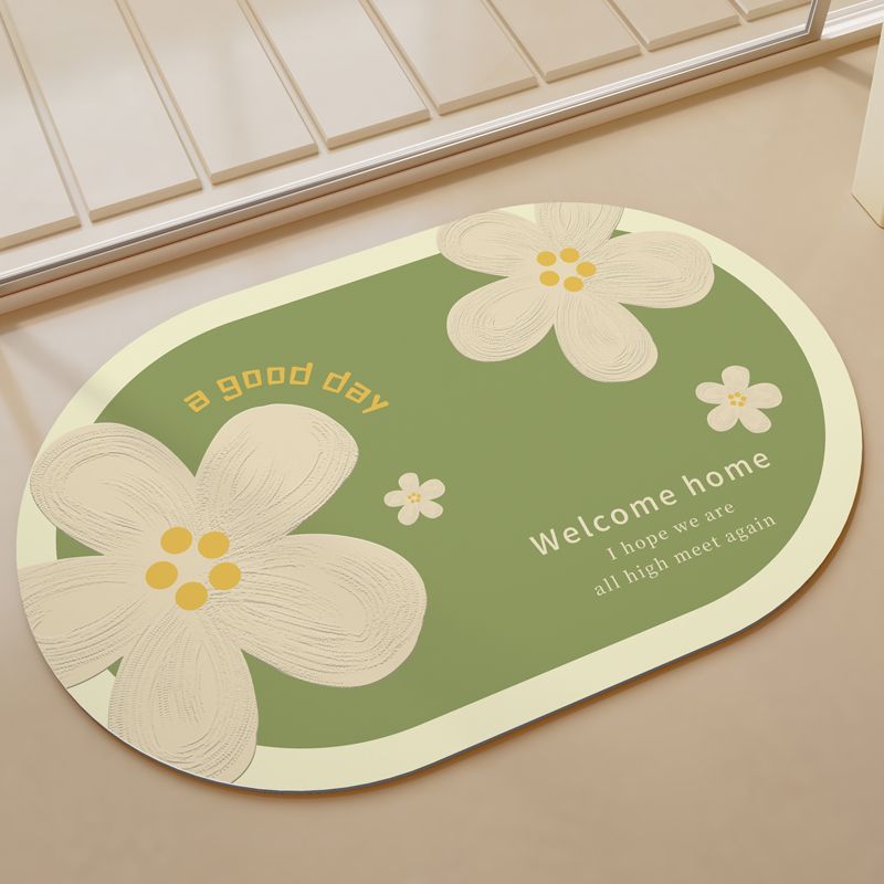 Charmante Blumen Willkommensmatte Karnz