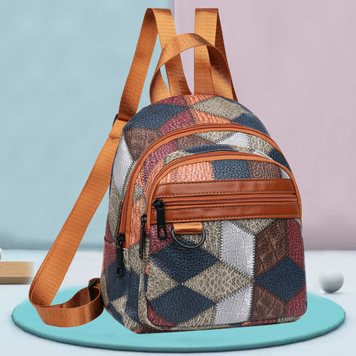 Stylische geometrisch gemusterte Mini-Rucksack für Frauen Karnz