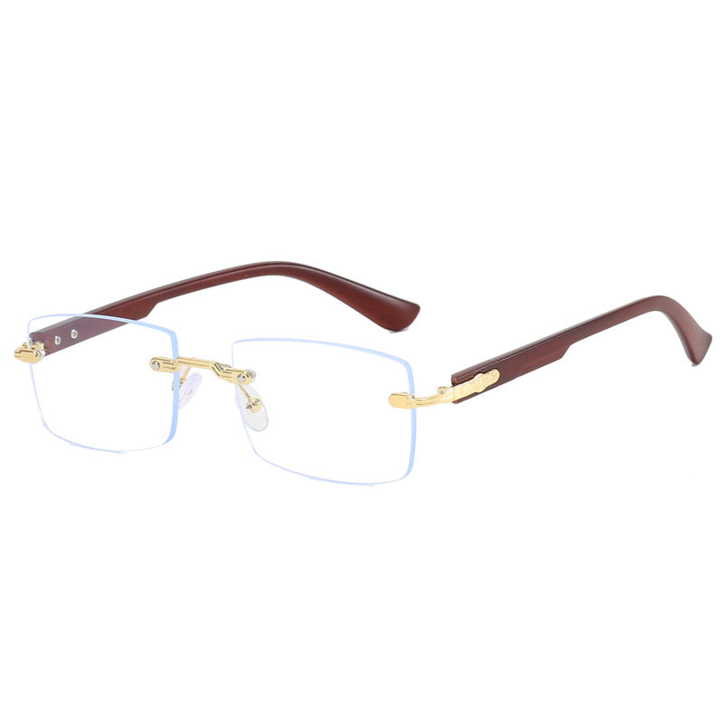 Damen modische quadratische Sonnenbrille mit exquisitem goldenen Rahmen Karnz