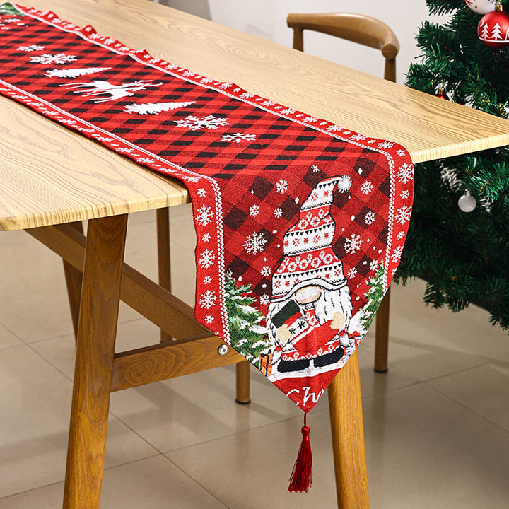 Festliche Tischdecke mit Weihnachtsmotiv Karnz