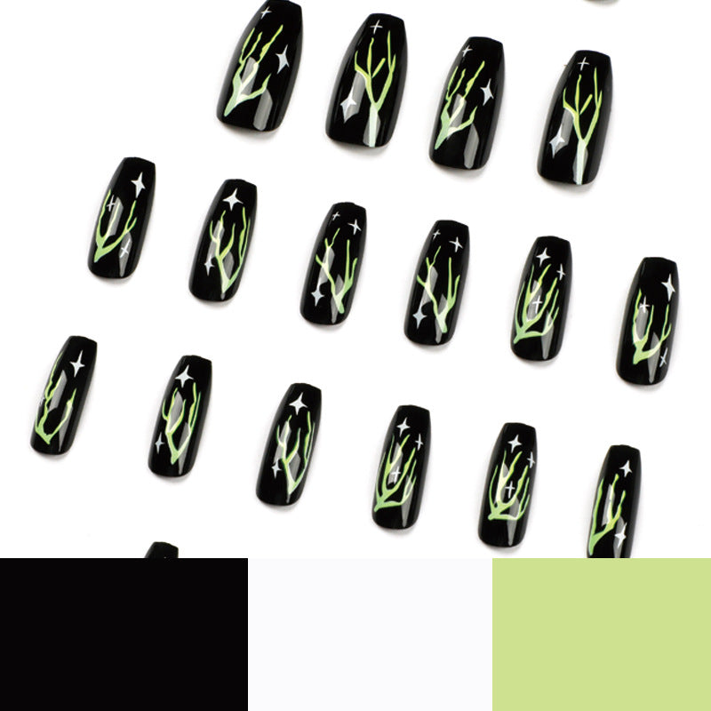 Kreative Nagelkunst mit Neon-Motiv Karnz