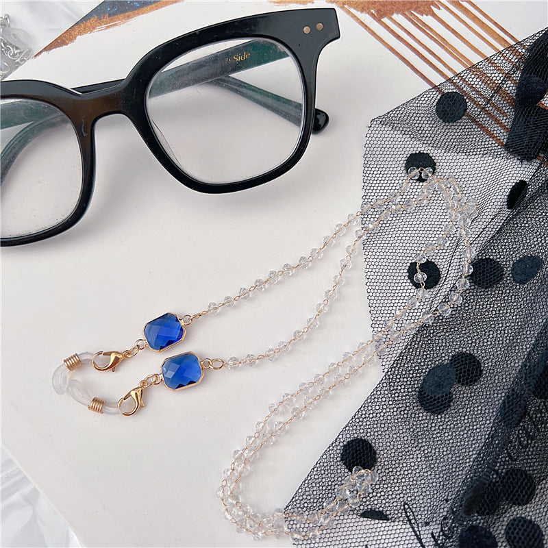 Stylische Perlen-Brillen Kette Karnz
