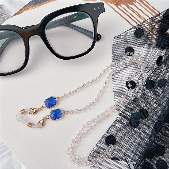 Stylische Perlen-Brillen Kette Karnz