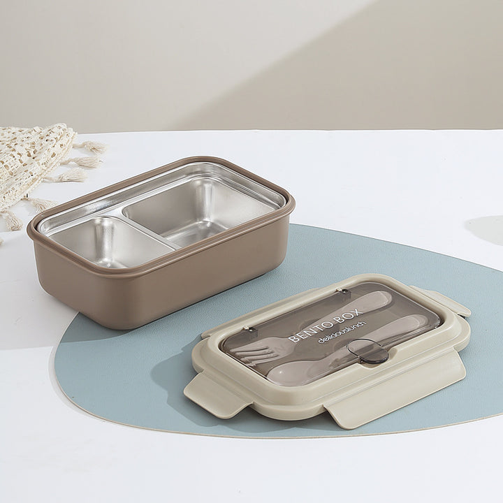 Multi-Compartment Bento Lunchbox mit integrierten Besteck