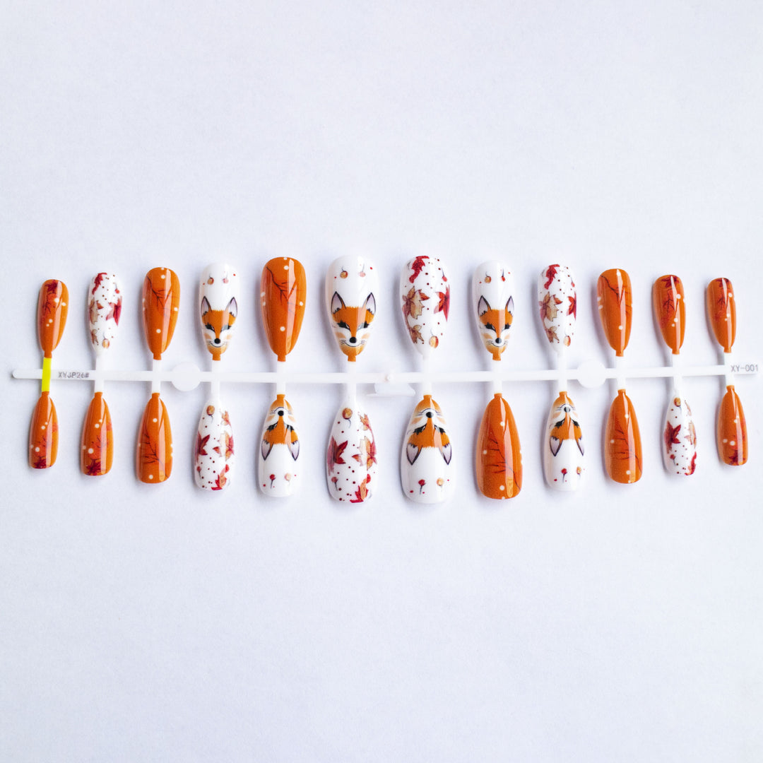 Fuchs-Themen Künstlerische Nagelkunst
