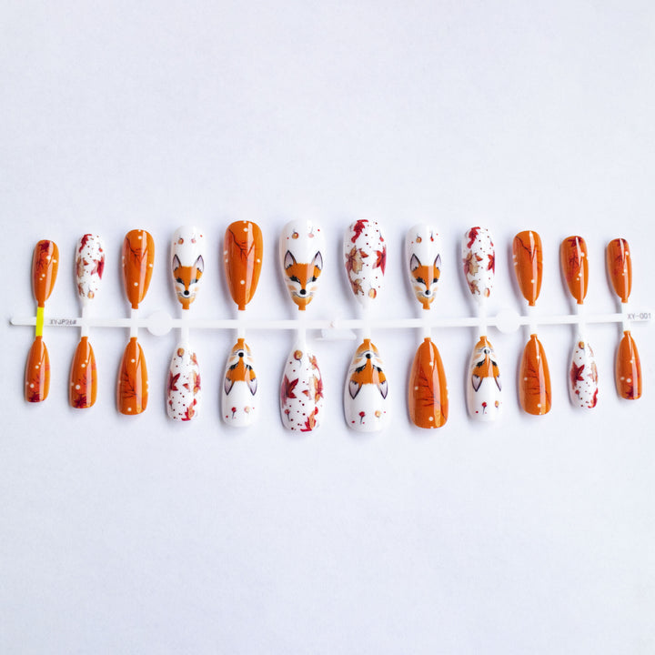 Fuchs-Themen Künstlerische Nagelkunst