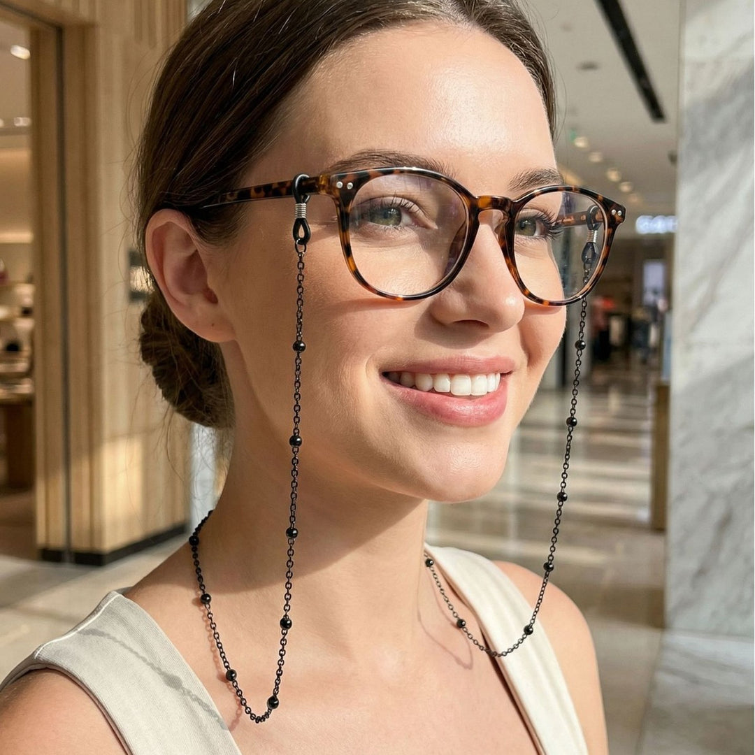 Premium Gold Beaded Brillen Kette Karnz