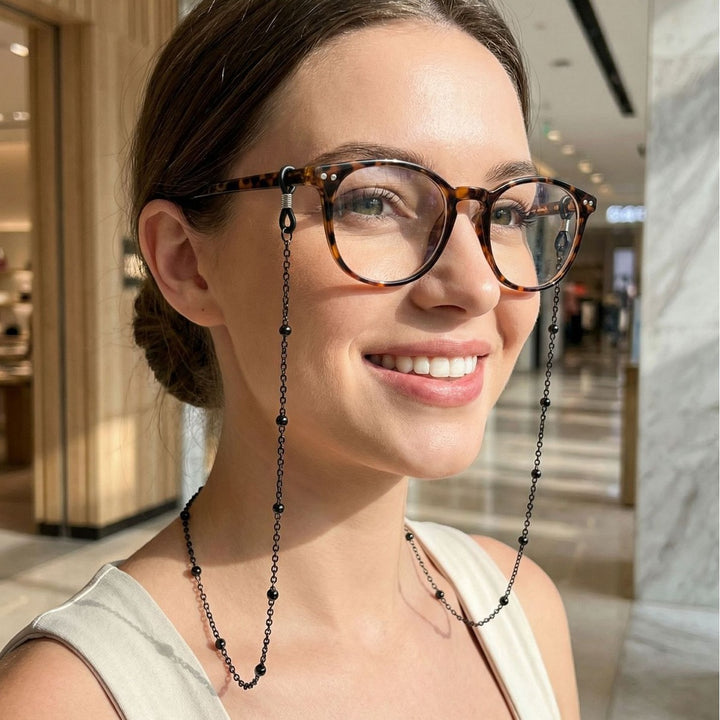 Premium Gold Beaded Brillen Kette Karnz