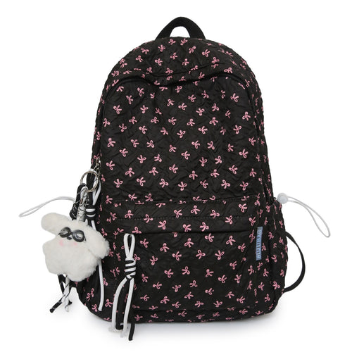 Gestepptes Blumenmuster Rucksack Karnz