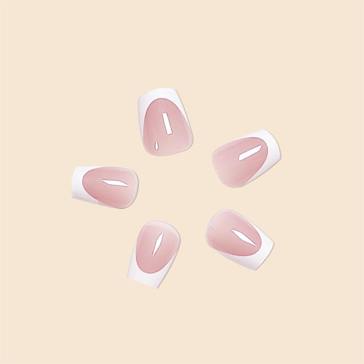 Elegante französische Spitze Acryl-Nagelverlängerungen