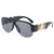 Damen große Sonnenbrille mit luxuriösem Randdesign Karnz