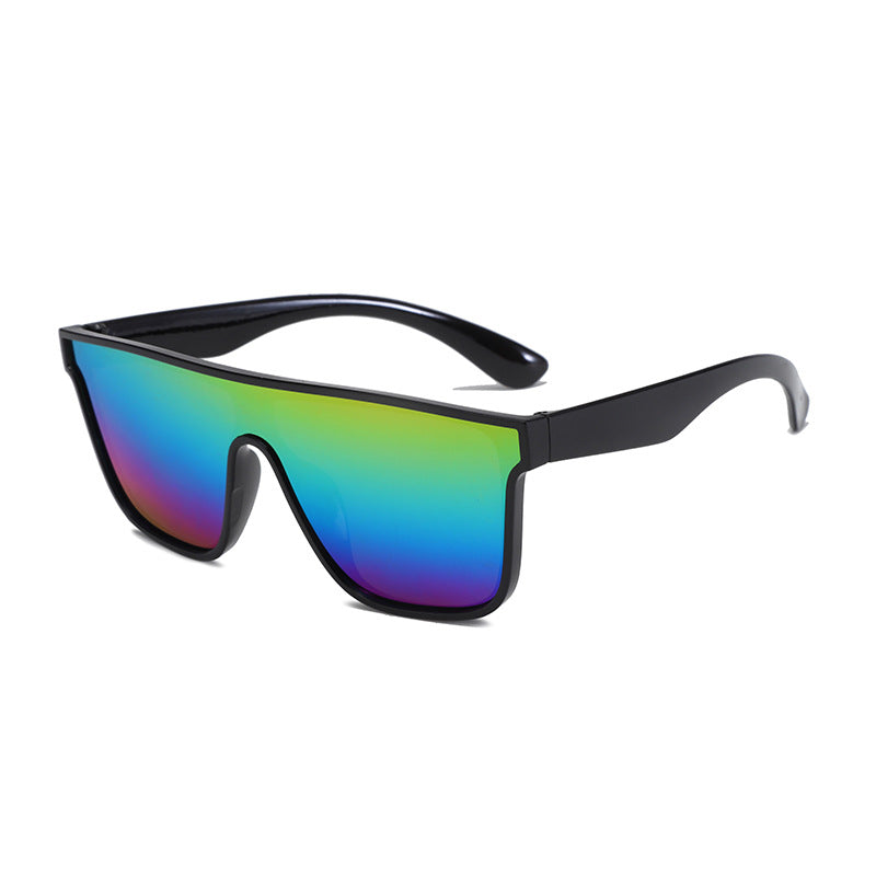 Damen Sportliche Sonnenbrille mit breitem Rahmen und polarisierenden Gläsern Karnz
