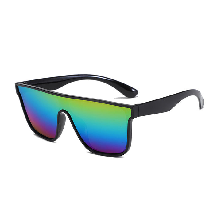 Damen Sportliche Sonnenbrille mit breitem Rahmen und polarisierenden Gläsern Karnz