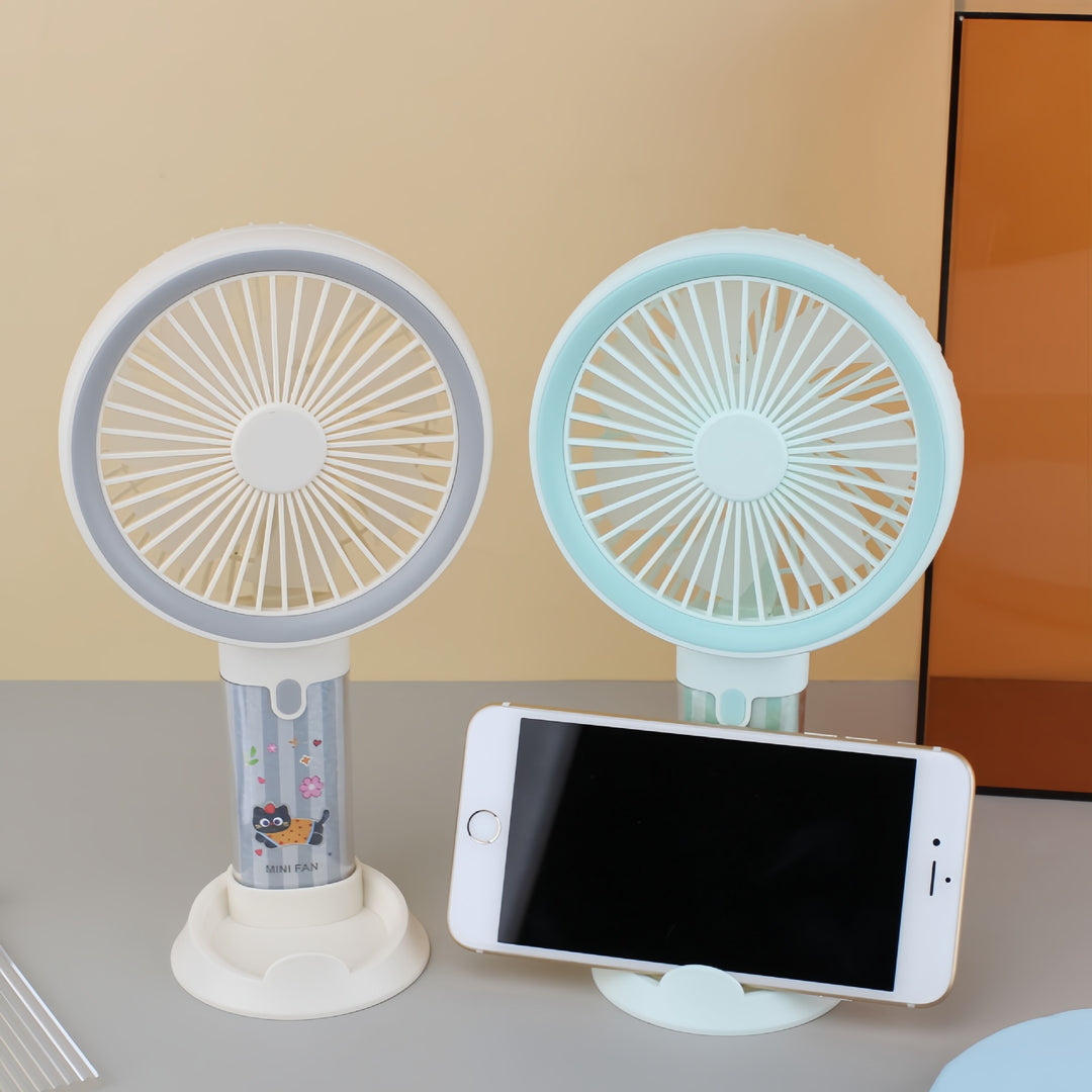 Damen Tragbarer Handventilator mit USB-Ladefunktion und vielseitigen Geschwindigkeitsmodi Karnz