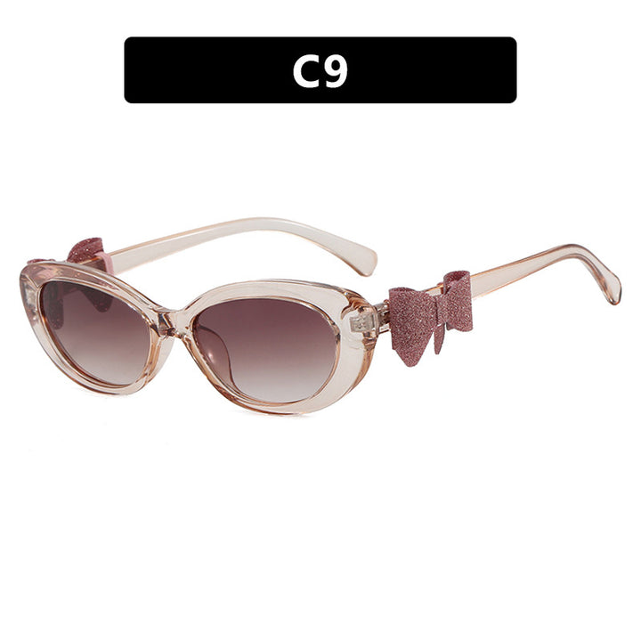 Damen modische Sonnenbrille mit verspieltem Schleifen-Design Karnz