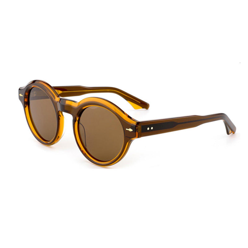 Damen Sonnenbrille im eleganten Retro-Design mit robustem Rahmen Karnz