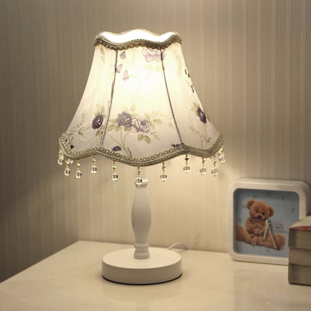 Vintage Floral Shade Tischlampe
