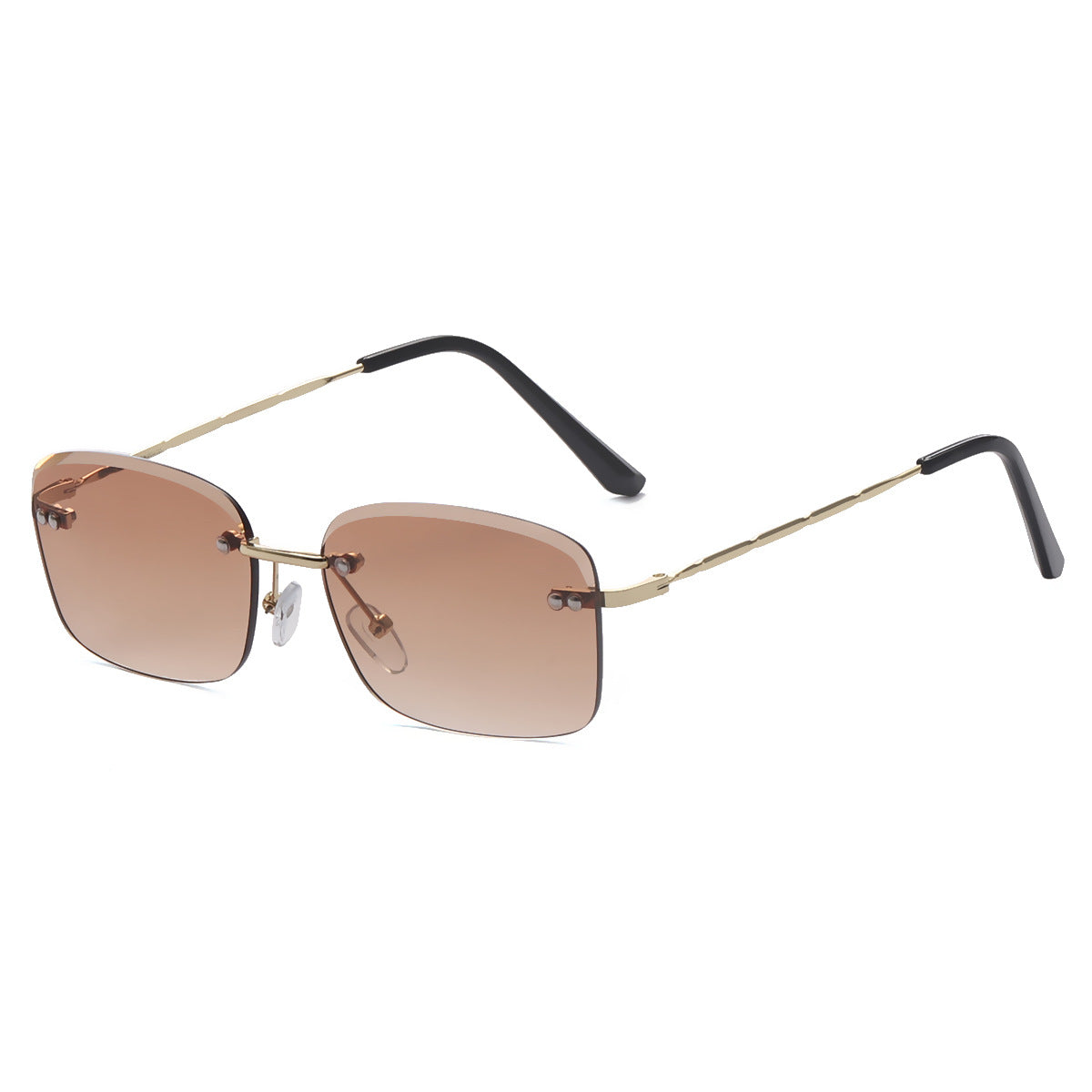 Damen quadratische Sonnenbrille mit polarisierenden Gläsern und elegantem Metallrahmen Karnz