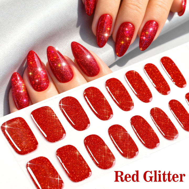 Glänzendes Glitter Press-On Nagel-Set