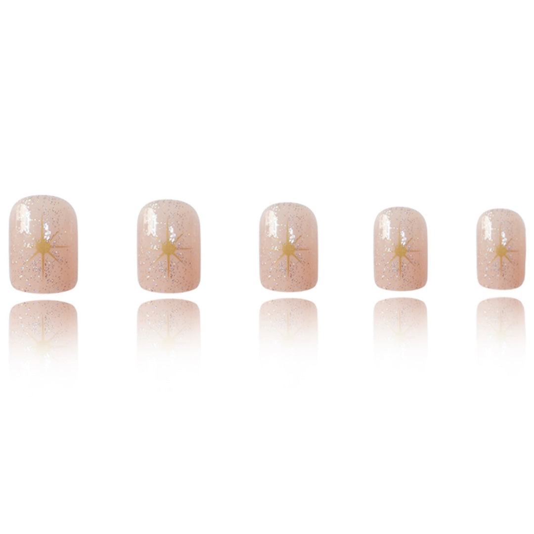 Glamouröse Glitter Press-On Nagelverlängerungen Karnz