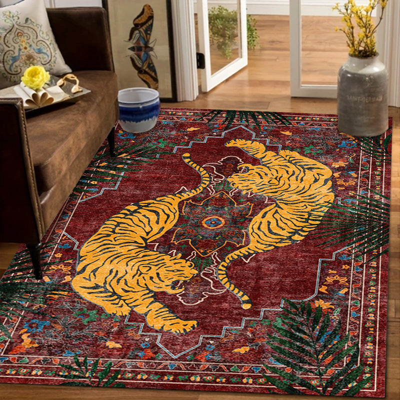Künstlerischer Tiger-Themen-Teppich