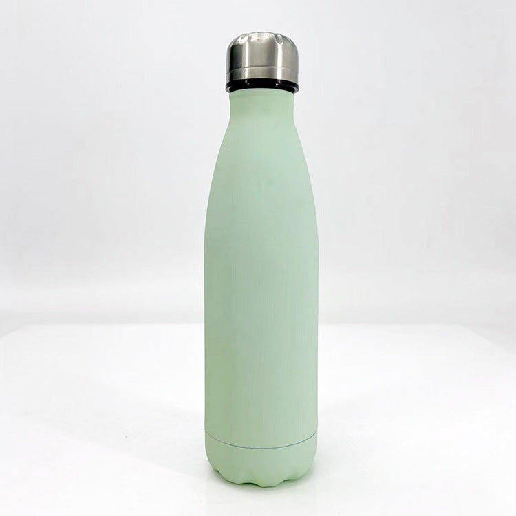 Damen stilvolle Edelstahl Trinkflasche mit rutschfester Silikonhülle Karnz