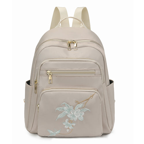 Bestickter Mehrfach-Taschen Rucksack