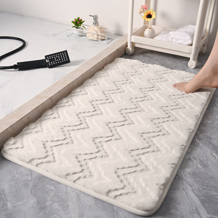 Chevron-Muster Memory Foam Badewannenmatte Karnz