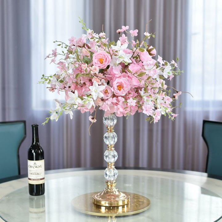Eleganter Kristallkerzenhalter