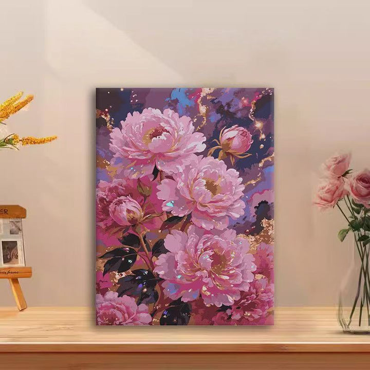 Blumenmuster Wandkunst Leinwanddruck Karnz