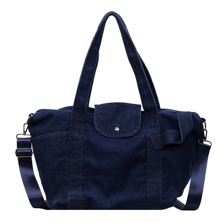 Lässige Denim-Shopper-Tasche