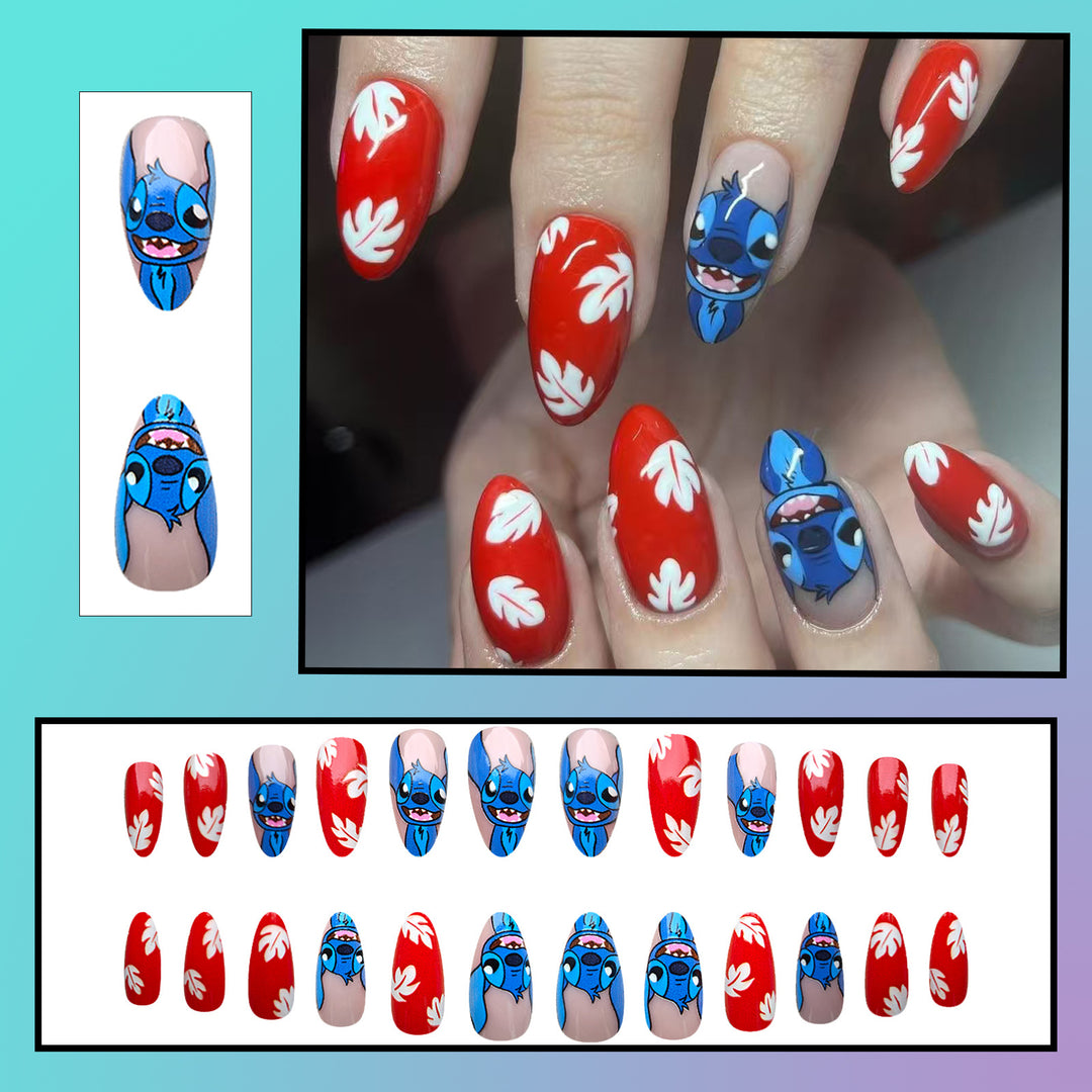 Cartoon-Charakter-Nagelkunst