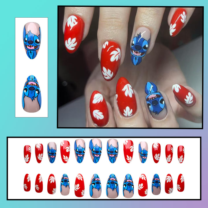 Cartoon-Charakter-Nagelkunst