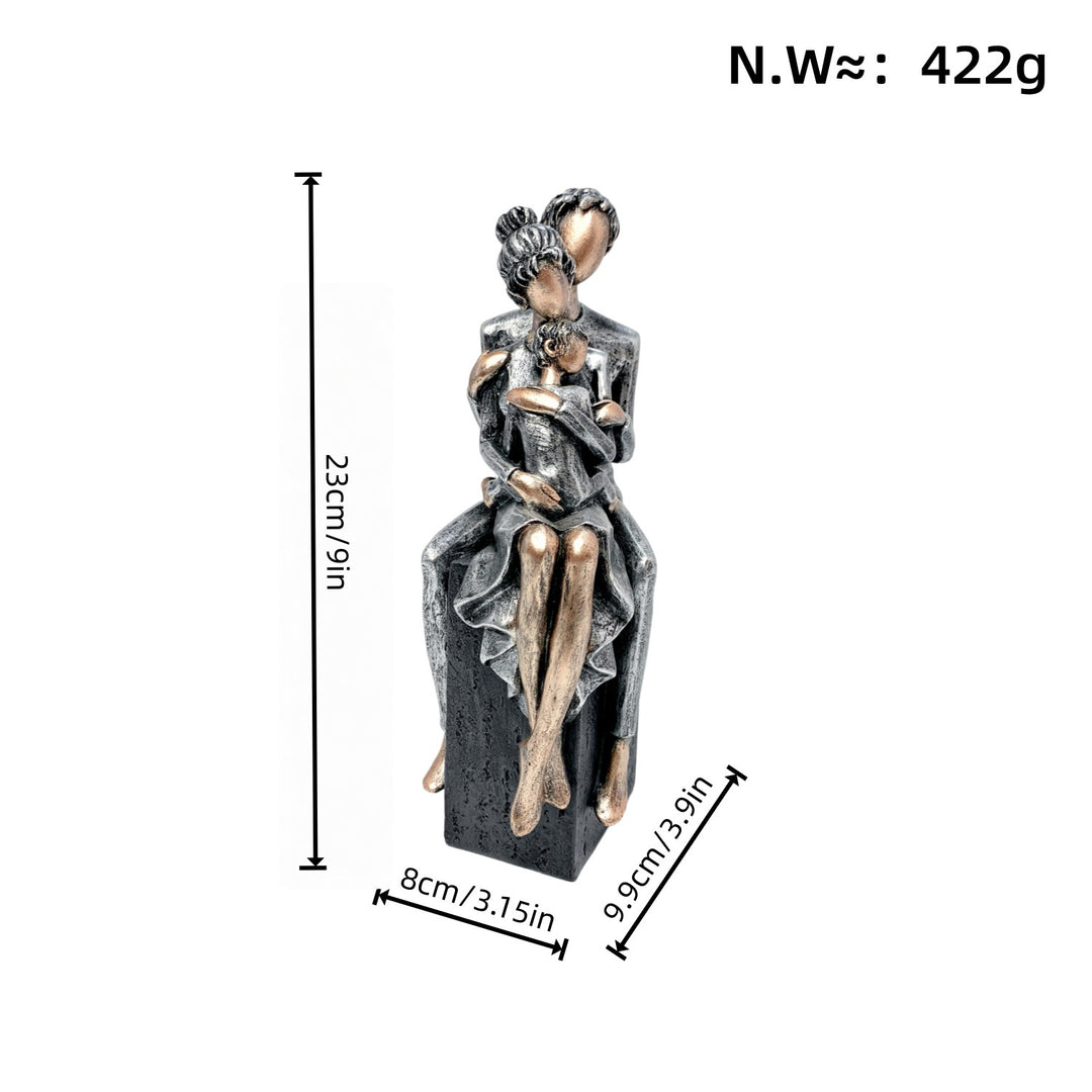 Elegante Skulptur eines romantischen Paares Karnz