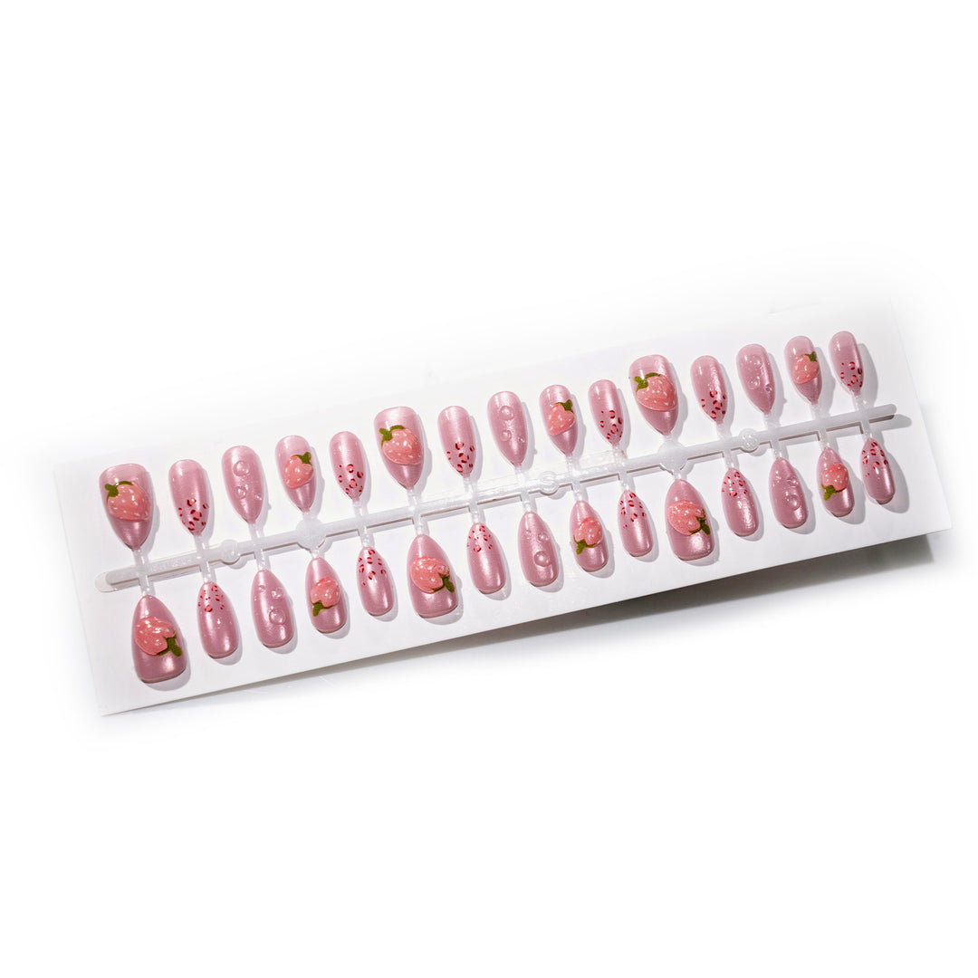 Künstlerisches, von Früchten inspiriertes Press-On-Nagelset