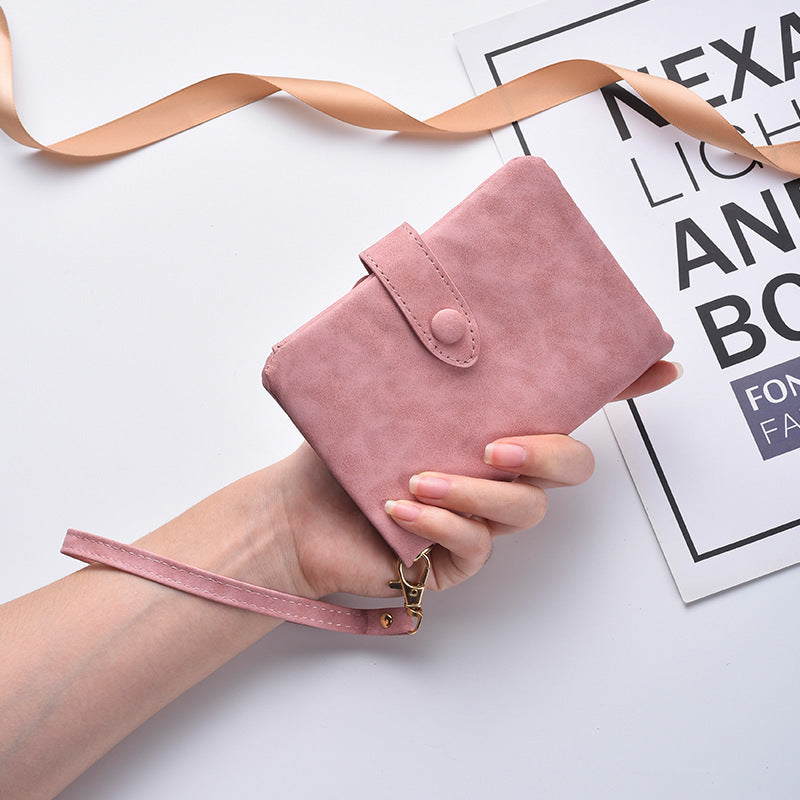 Kompakte Kunstleder Clutch Geldbörse Karnz